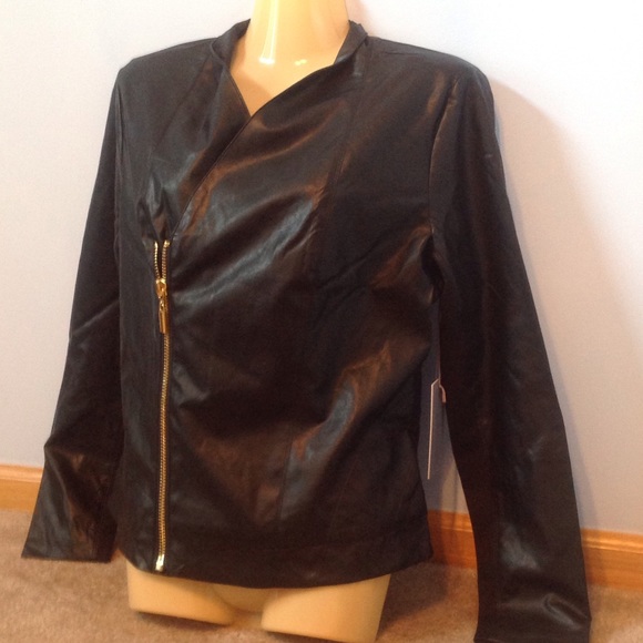 Jennifer Lopez Jackets & Blazers - Jennifer Lopez Faux Leather Jacket