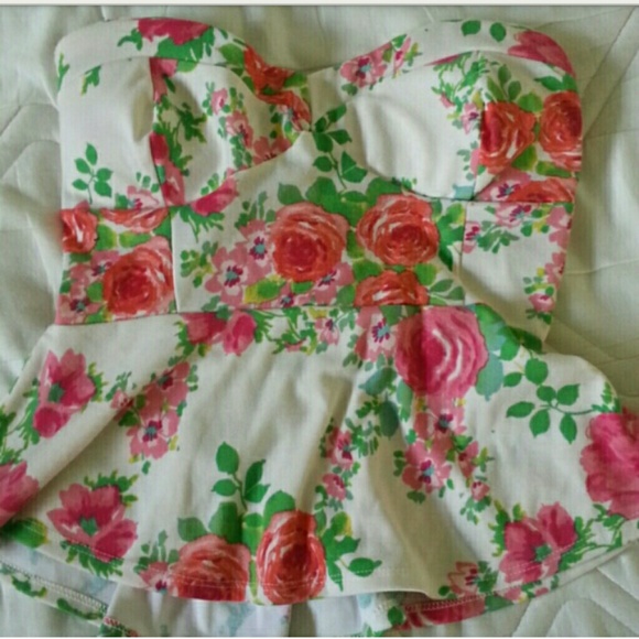 Floral Peplum Top