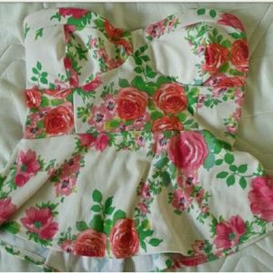 Floral Peplum Top