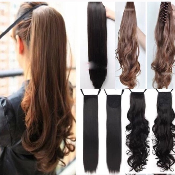 Accessories Long Straight Tie Up Ponytail Hair Extension Poshmark