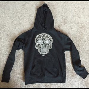 Obey Hoodie with White Skull NWOT