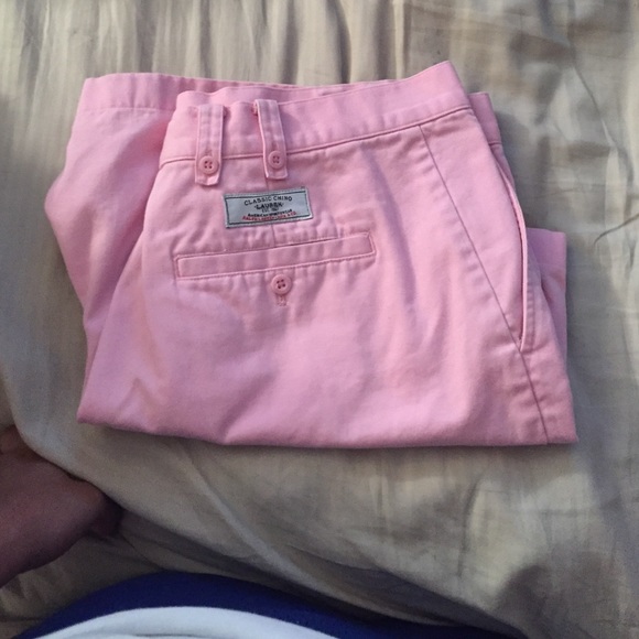Pink polo shorts