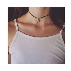 Moon Choker on Black Chord