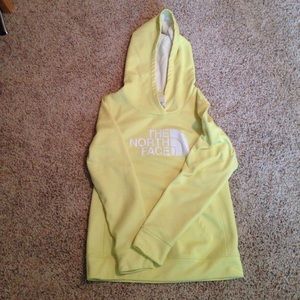 Brand new yellow North Face sweatshirt