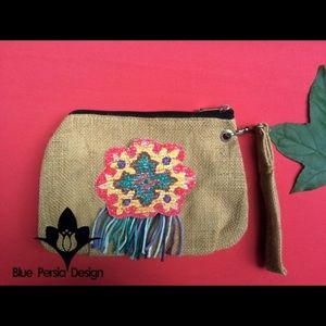 emp oriental Kilim Persian hand painted bag,