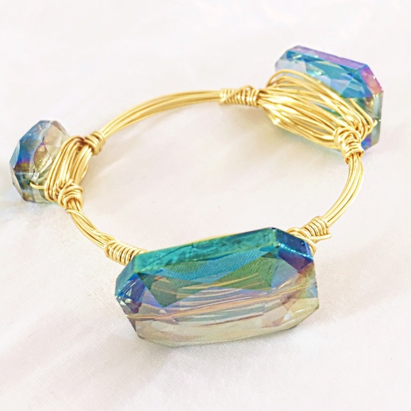Jewelry - Bourbon & Bow ties inspired Crystal bangle