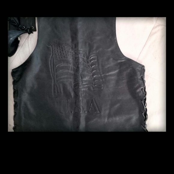 Leather Rider Vest - Picture 2 of 4