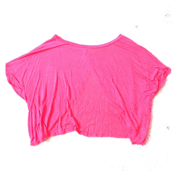 Pink American Apparel Crop