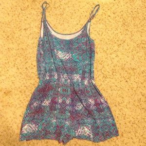 Tribal print romper