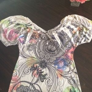 Tight going out pattern dress