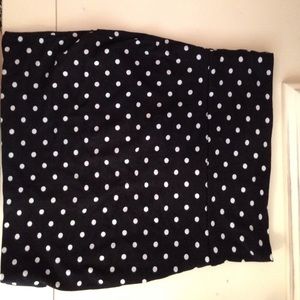 Polkadot pencil skirt