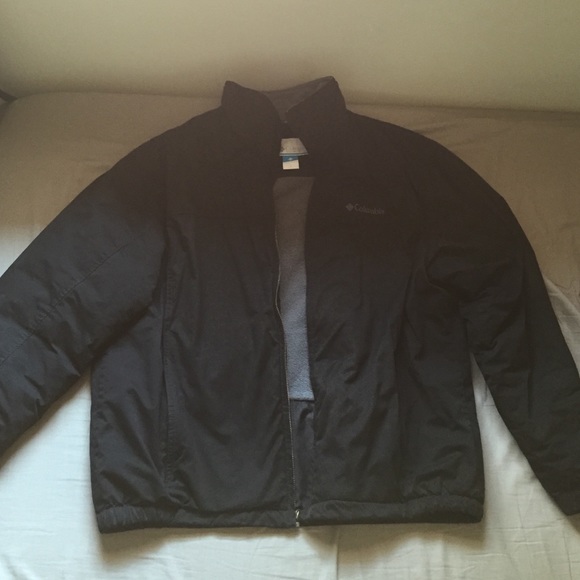 Columbia black coat Men's Large