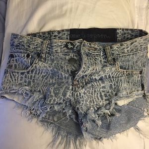 One Teaspoon croc bonita shorts
