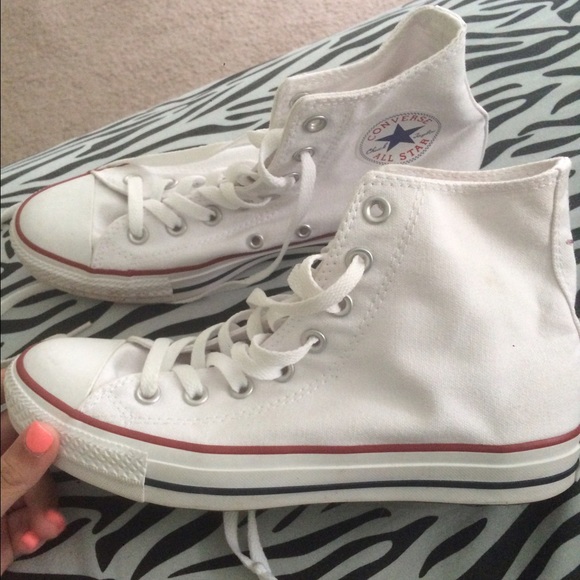 High top white converse