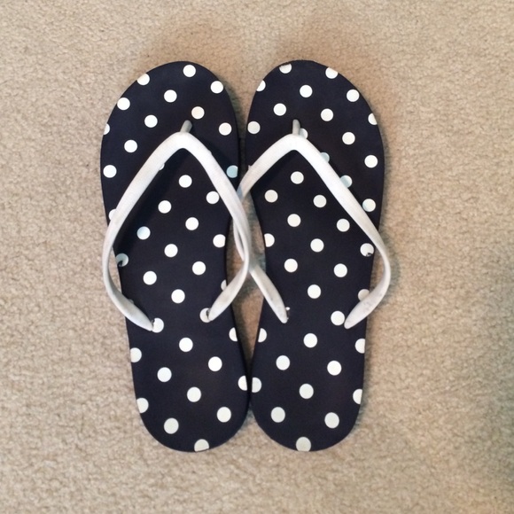 Gap Body polka dot flip flop sandals - Picture 1 of 2