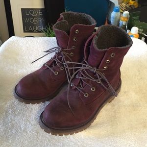 Timberland Boots (Dark Burgundy)