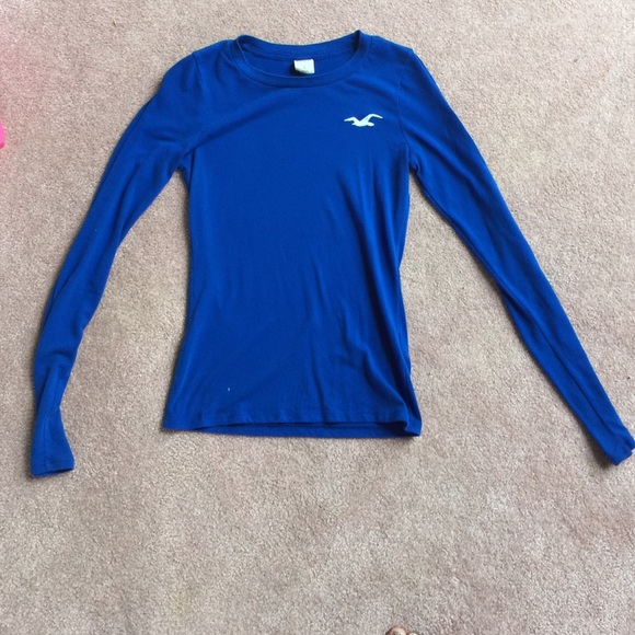 Long sleeve Blue Hollister shirt