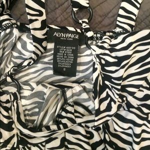 Zebra Print Maxi Dress