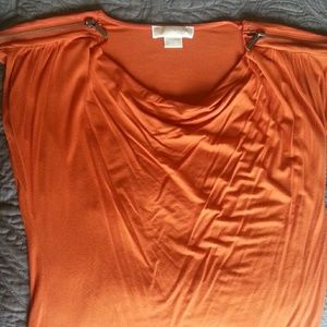 Beautiful Orange Michael Kors Cowl Neck Top