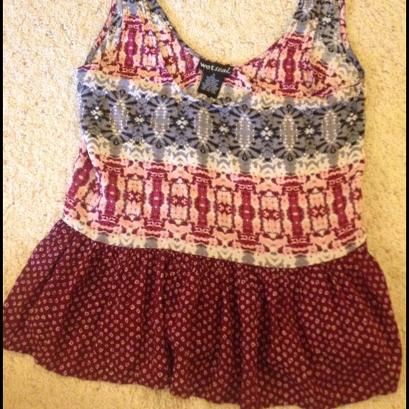 Wet seal cute boho top!
