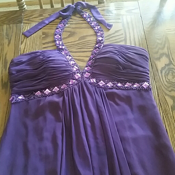 Purple (plum) bridesmaid dress - Picture 2 of 4