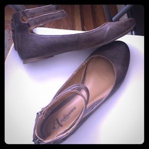 Fergalicious Ballet Flats with double ankle strap
