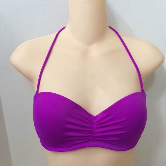34C Purple VS Bandeau Bikini Top
