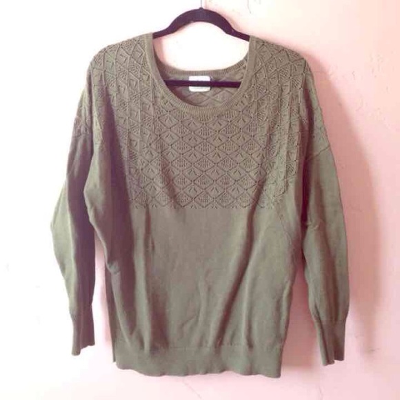 Pins & Needles Army Green Sweater