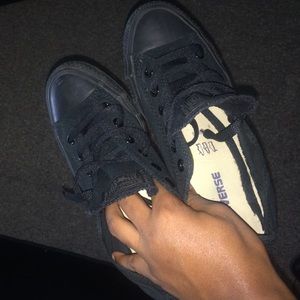 All Black Converses