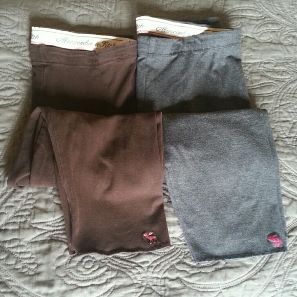 Lot 2 Abercrombie & Fitch Knee Workout Spandex M/L