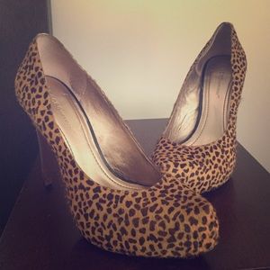 BCBG Cheetah print heels