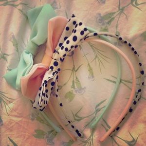 Bundle of 3 bow headbands