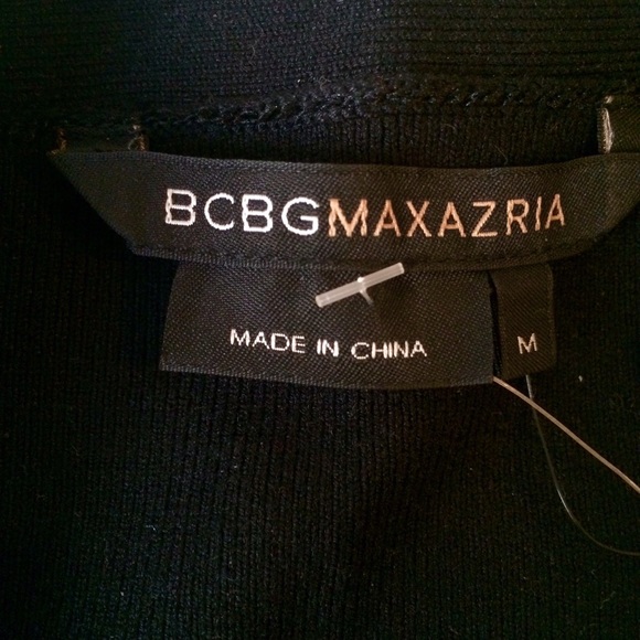 BCBG Max Azria Black bondage knit bodycon dress - Picture 4 of 4