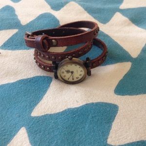 Wrap around wrist watch