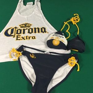 Corona bathing suit with cover