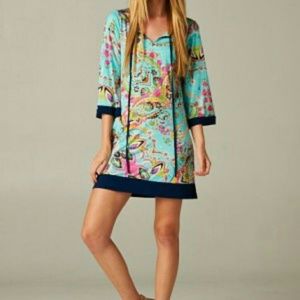Paisley tunic dress