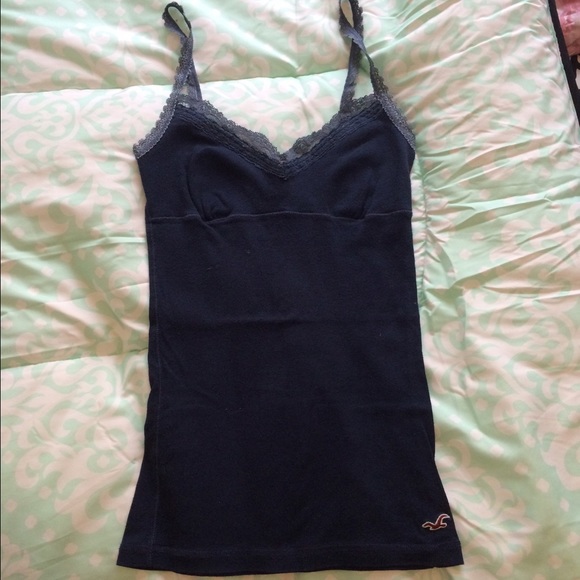 Navy blue Lace tank top