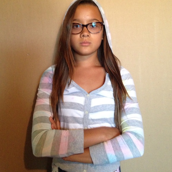 light tie dyed striped shirt