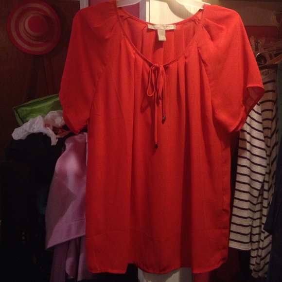 Orange Blouse from Forever 21