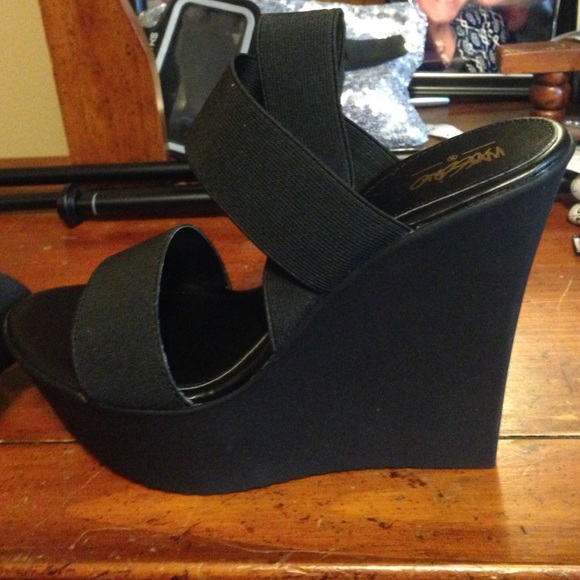 Brand new strappy wedges!
