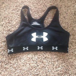 Black Under Armour Sports Bra