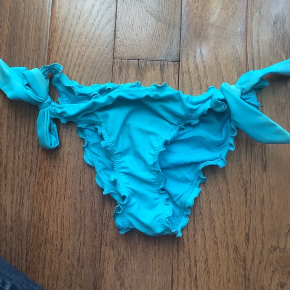 Turquoise Ruched Cheeky Bottoms by RipCurl