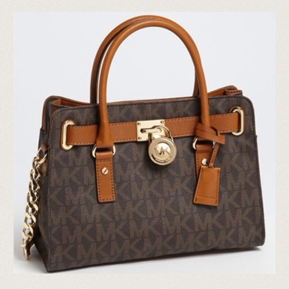 Michael Kors Handbags - BRAND NEW Medium Signature Hamilton Tote & Wallet