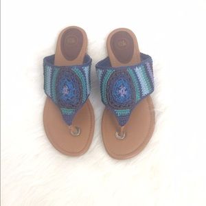 The Sak crochet  summertime sandals