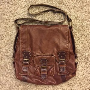 Brown Book Bag/ Messenger Bag