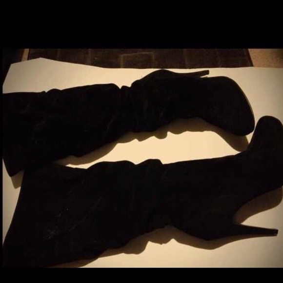 Black Suade Boots