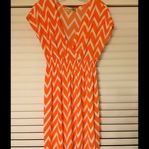 Chevron Print Dress
