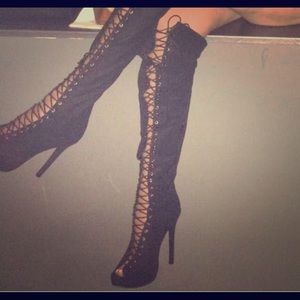 Size 9 thigh high heels