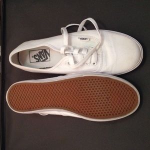 white VANS sneakers