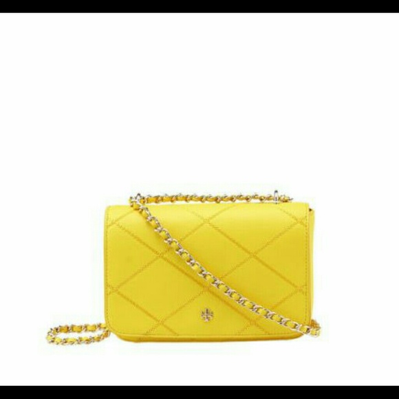 *Sold*Tory Burch Sunshine Robinson Stitched Bag